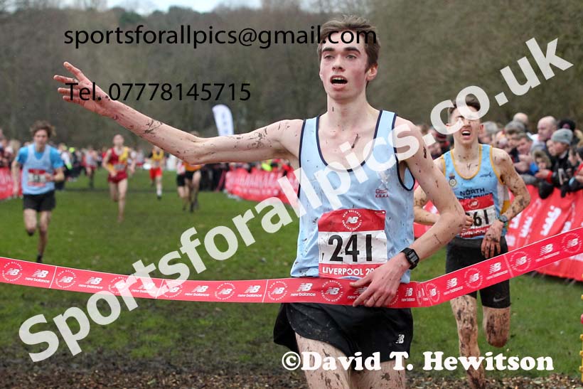 Senior boys, 2020 New Balance English Schools Champs., Sefton Park, Liverpool. Photo: David T. Hewitson/Sports for All Pics